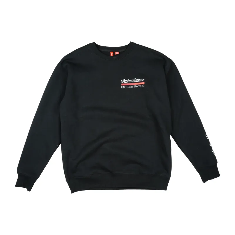 Troy Lee Designs Factory Racing Men's Crewneck Pullover - Black/Red