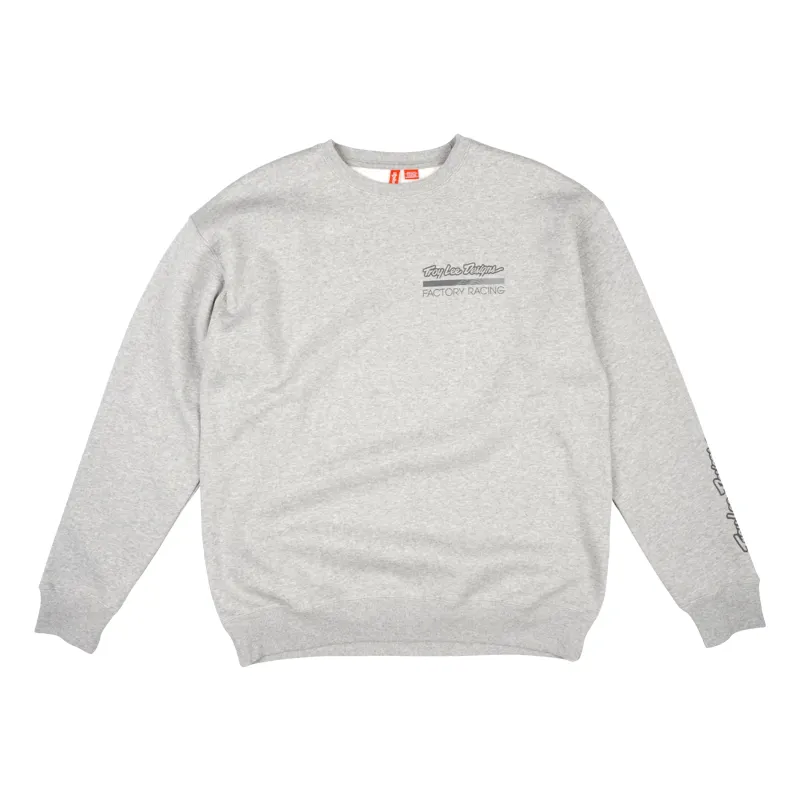 Troy Lee Designs Factory Racing Men's Crewneck - Grey Heather