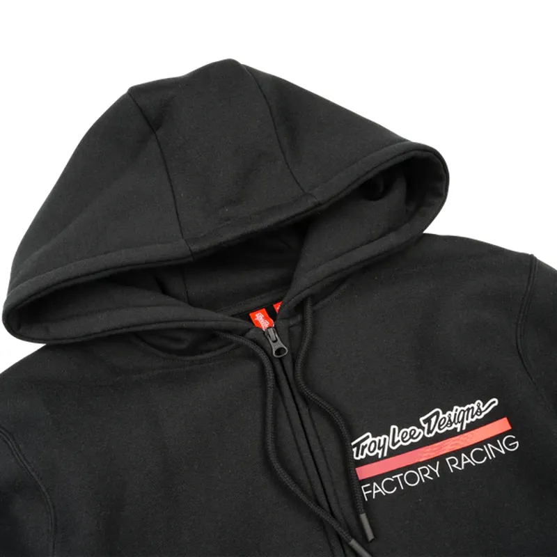 Troy Lee Designs Factory Racing Men's Zip-Up Hoodie - Black/Red-2