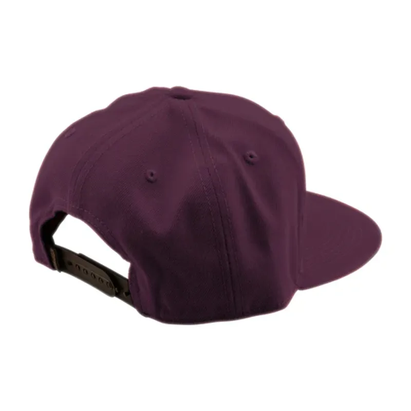 Troy Lee Designs Badge Flat Bill Snapback Cap - Sangria-1