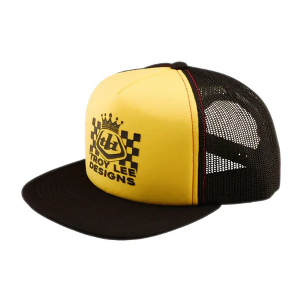 uPRISE Bikes Troy Lee Designs Trucker Snapback Cap - Friday Night Black/Gold | Price match, 365 day returns, 18-Month Warranty, Finance Available & Free UK Delivery