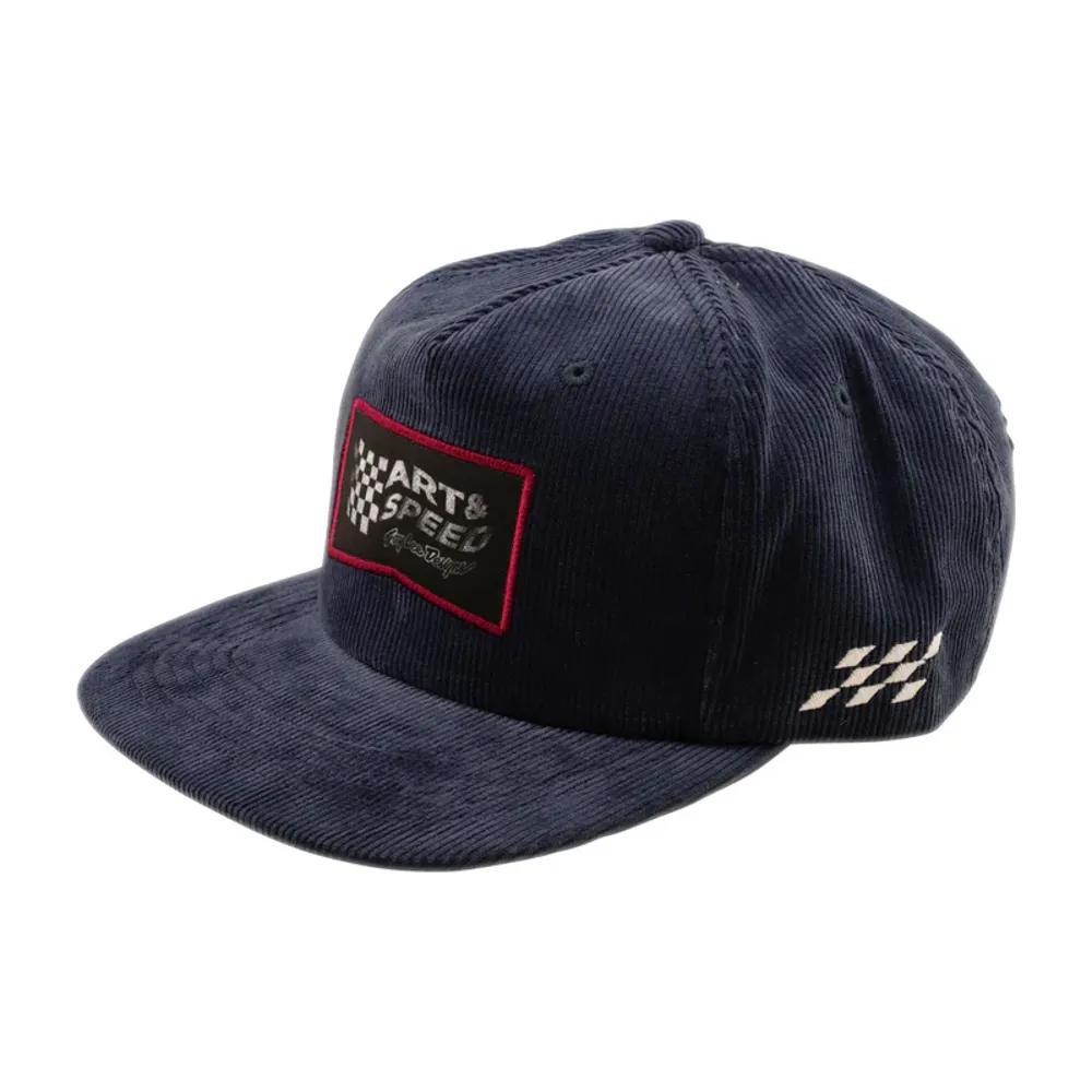 uPRISE Bikes Troy Lee Designs Unstructured Snapback Cap - Winners Circle Corduroy Indigo | Price match, 365 day returns, 18-Month Warranty, Finance Available & Free UK Delivery