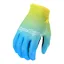 Troy Lee Designs Flowline Men's MTB Long Finger Gloves - Faze Blue/Yellow