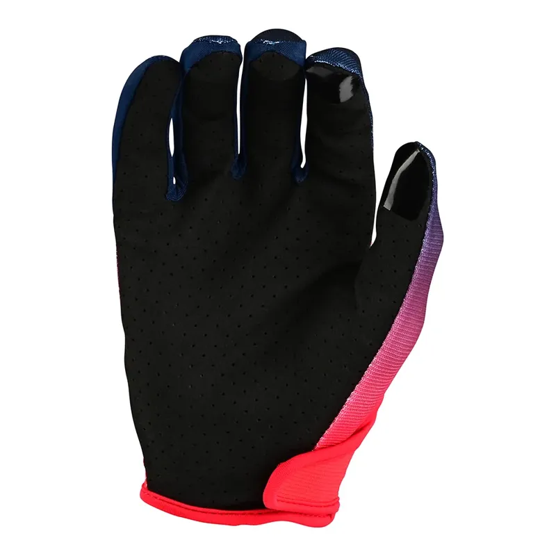 Troy Lee Designs Flowline Men's MTB Long Finger Gloves - Faze Red/Navy-1
