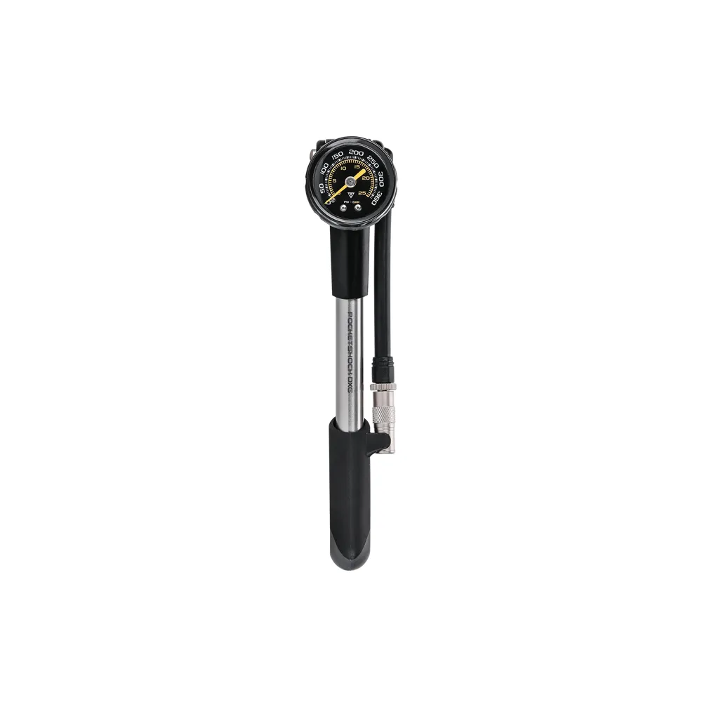 uPRISE Bikes Topeak Pocket Shock DXG Shock Pump - Black/Silver | Price match, 365 day return s, 18-Month Warranty, Finance Available & Free UK Delivery