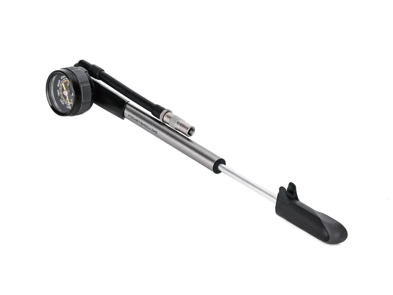 Topeak Pocket Shock DXG Shock Pump - Black/Silver-1