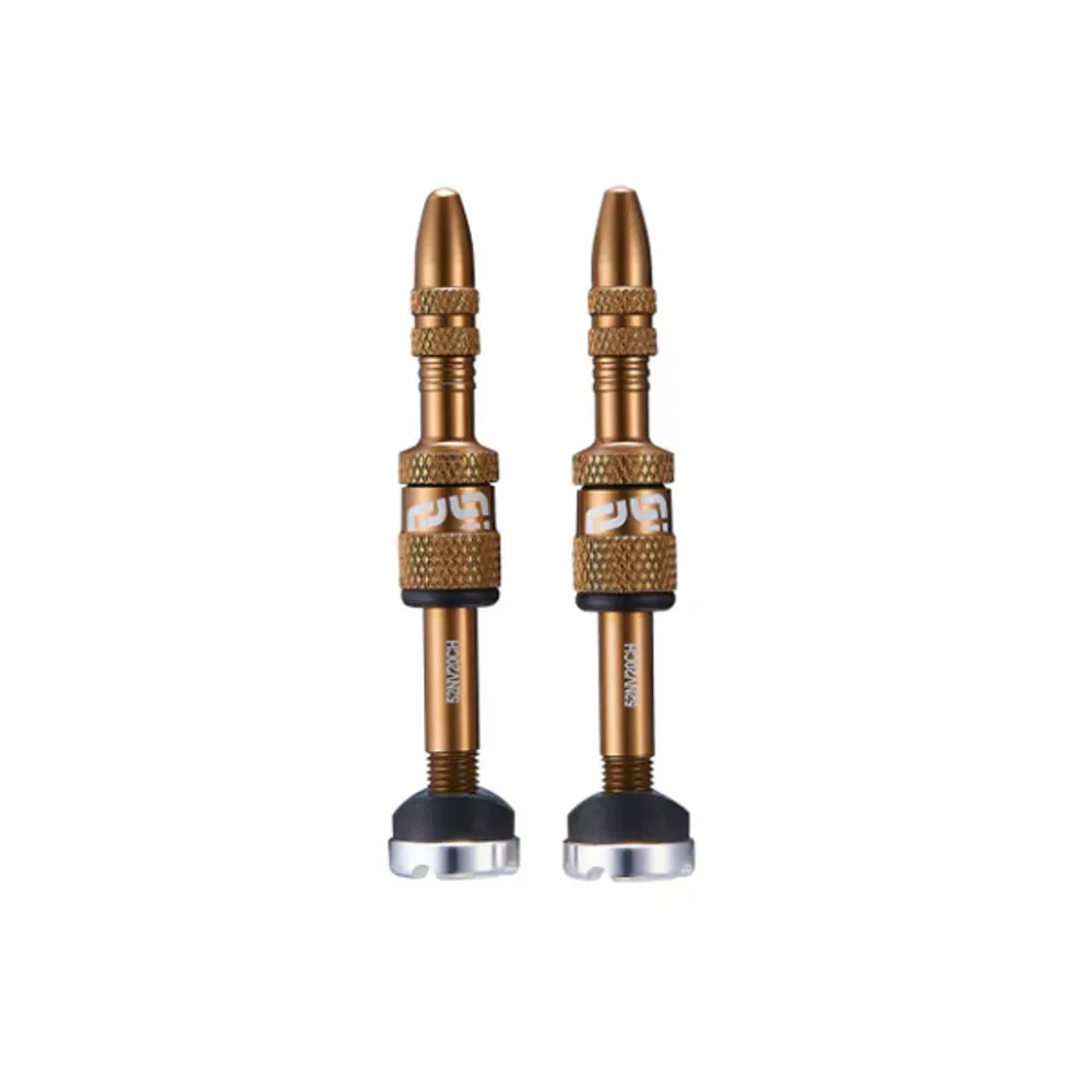 uPRISE Bikes E*Thirteen E-Thirteen Quick Fill Presta Tubeless Valves 16-24mm Depth Rims - Bronze | Price match, 365 day return s, 18-Month Warranty, Finance Available & Free UK Delivery