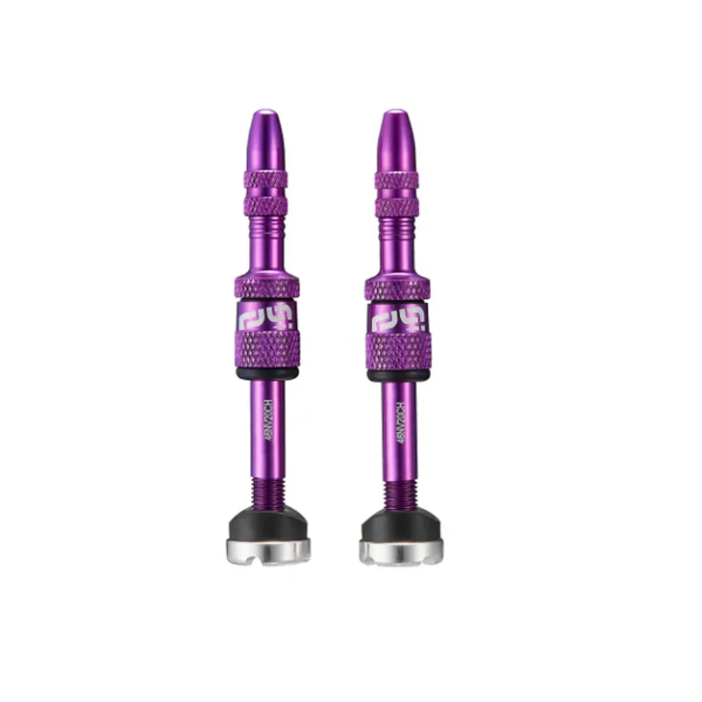uPRISE Bikes E*Thirteen E-Thirteen Quick Fill Presta Tubeless Valves 16-24mm Depth Rims - Eggplant | Price match, 365 day return s, 18-Month Warranty, Finance Available & Free UK Delivery