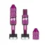 E-Thirteen Quick Fill Schrader Tubeless Valves 16-24mm Depth Rims - Eggplant