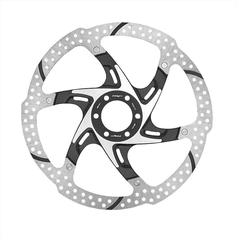uPRISE Bikes TRP 33 1.8 140mm 6-Bolt 2 Piece Disc Brake Rotor - Silver | Price match, 365 day return s, 18-Month Warranty, Finance Available & Free UK Delivery