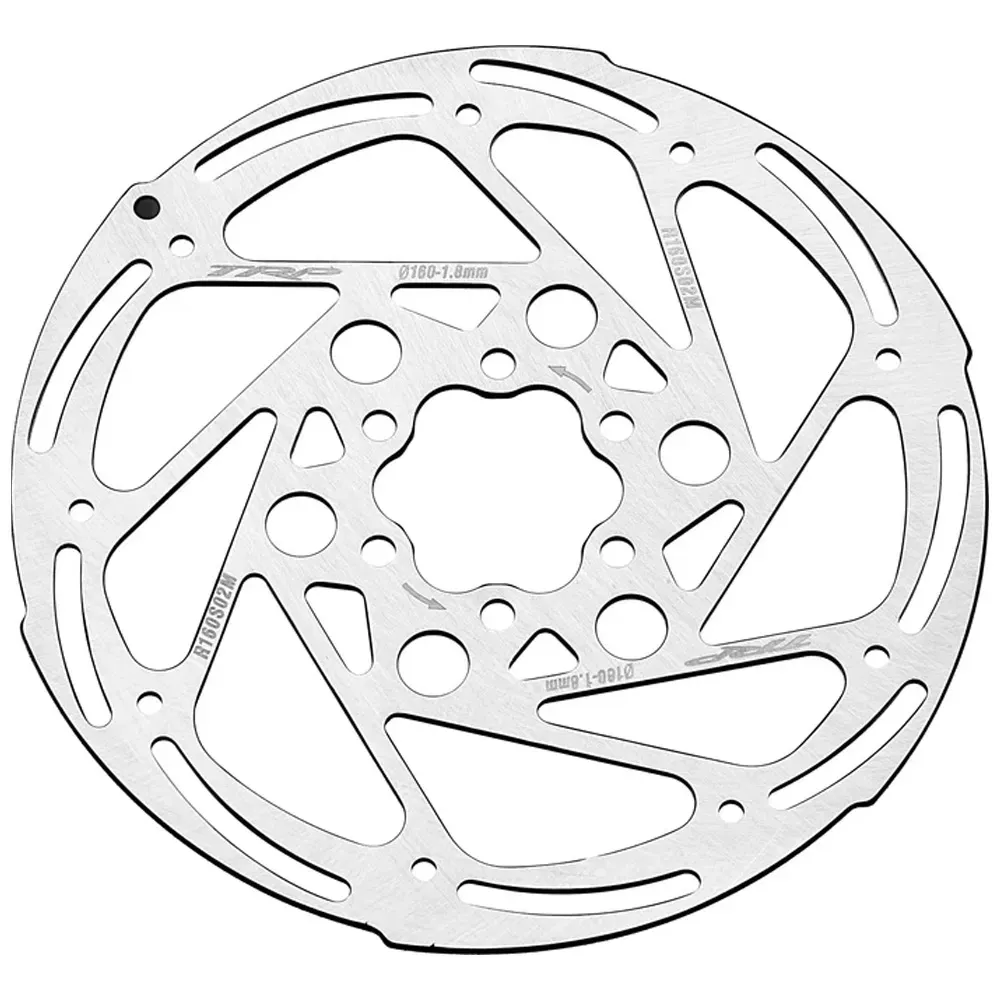 uPRISE Bikes TRP R140S02M 1.8mm 6-Bolt 160mm Disc Brake Rotor - Silver | Price match, 365 day return s, 18-Month Warranty, Finance Available & Free UK Delivery