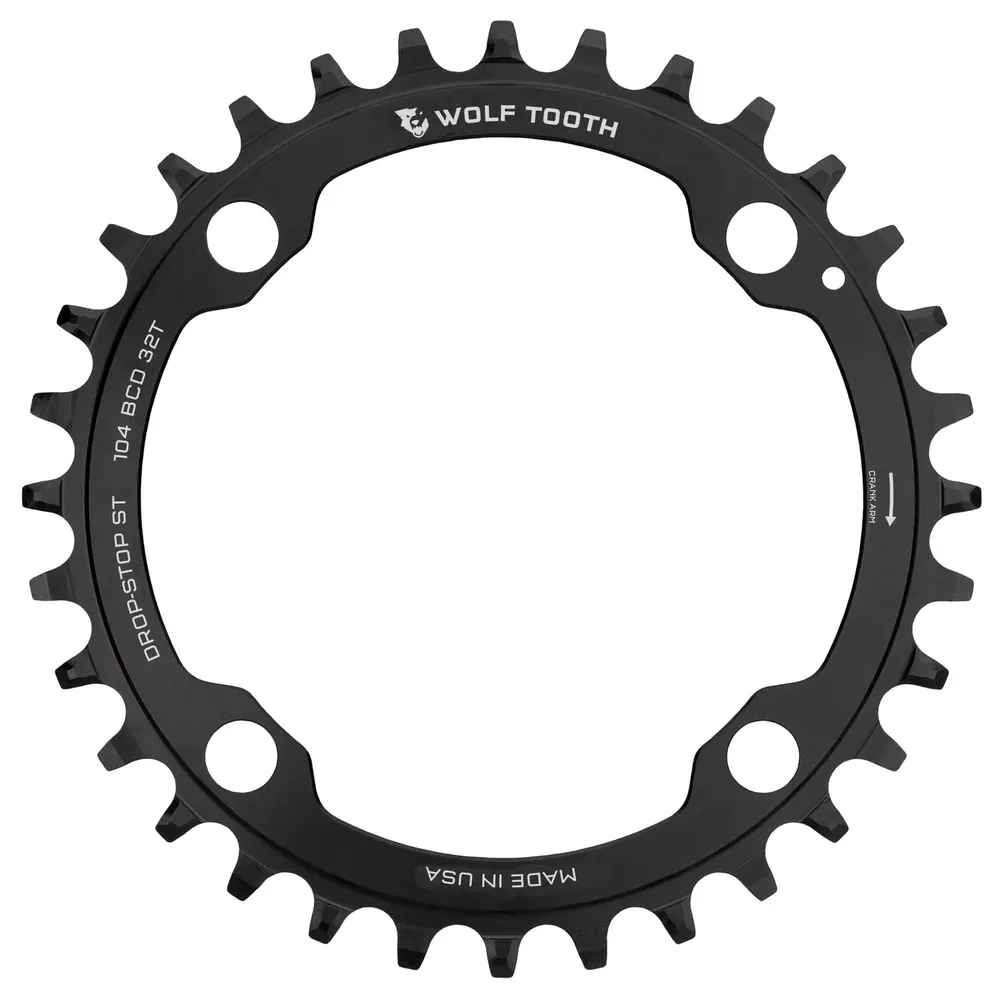 uPRISE Bikes Wolf Tooth Elliptical 104 BCD Chainring - Shimano 12Spd HG Drop Stop ST | Price match, 365 day return s, 18-Month Warranty, Finance Available & Free UK Delivery