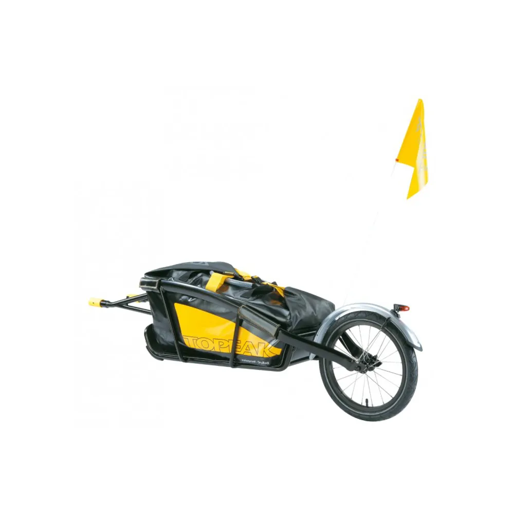 uPRISE Bikes Topeak Journey Trailer and DryBag - Black/Yellow - QR Axle | Price match, 365 day return s, 18-Month Warranty, Finance Available & Free UK Delivery