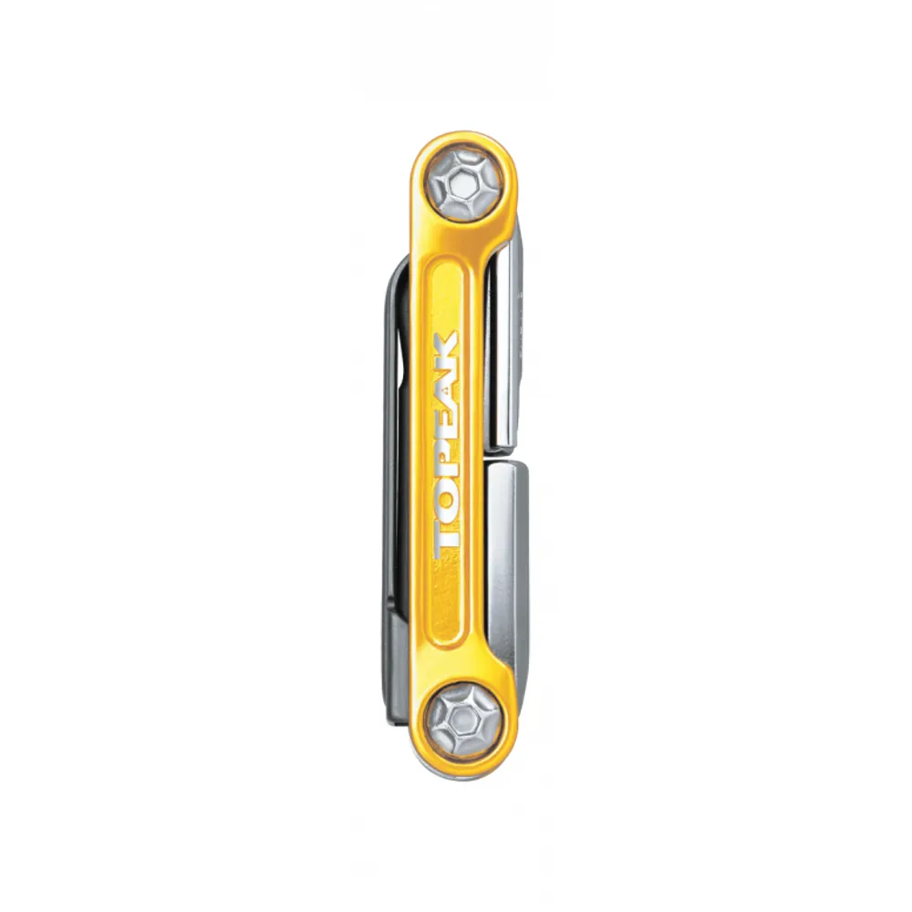 uPRISE Bikes Topeak Mini 9 Pro Folding 9 Function Multi Tool - Gold | Price match, 365 day return s, 18-Month Warranty, Finance Available & Free UK Delivery