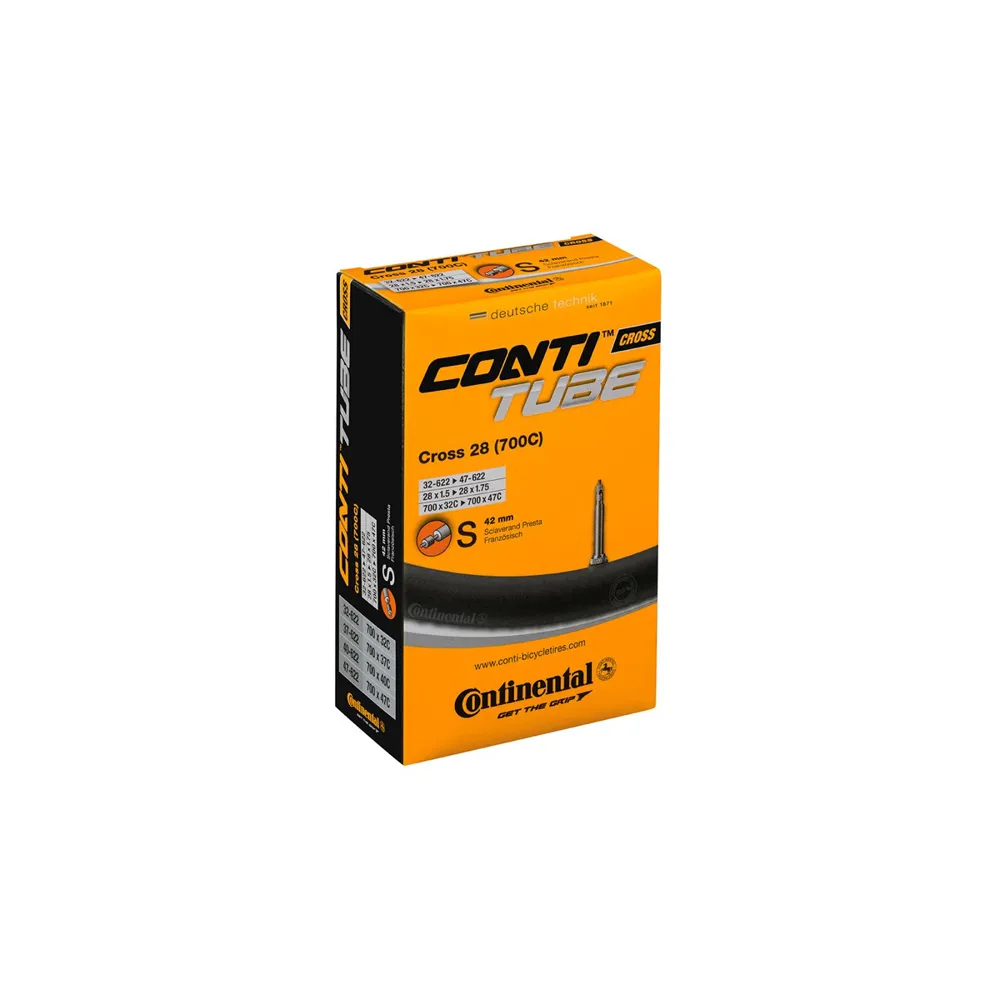 uPRISE Bikes Continental Cross 700c Presta Inner Tube - 700 x 32-47c - Presta valve | Price match, 365 day return s, 18-Month Warranty, Finance Available & Free UK Delivery