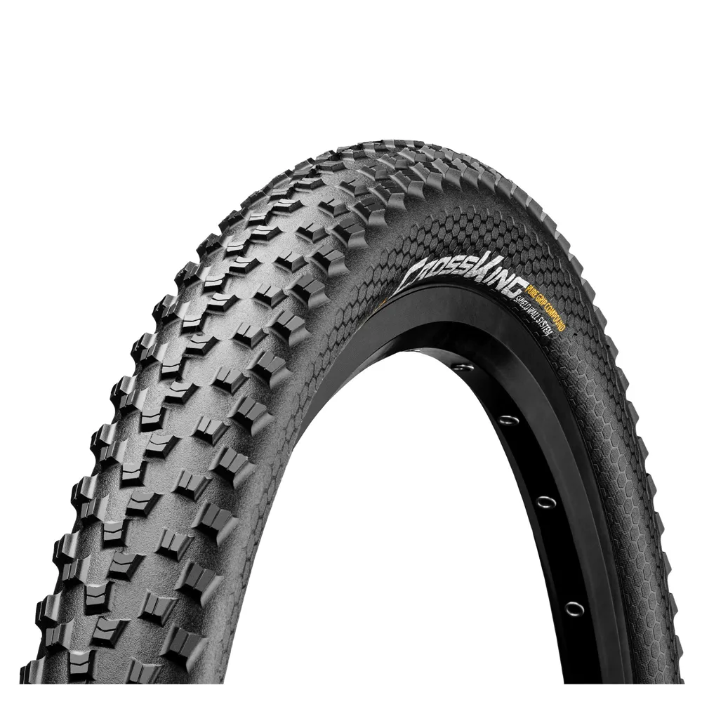 uPRISE Bikes Continental Cross King ShieldWall Foldable PureGrip Compound MTB Tyre - Black | Price match, 365 day return s, 18-Month Warranty, Finance Available & Free UK Delivery