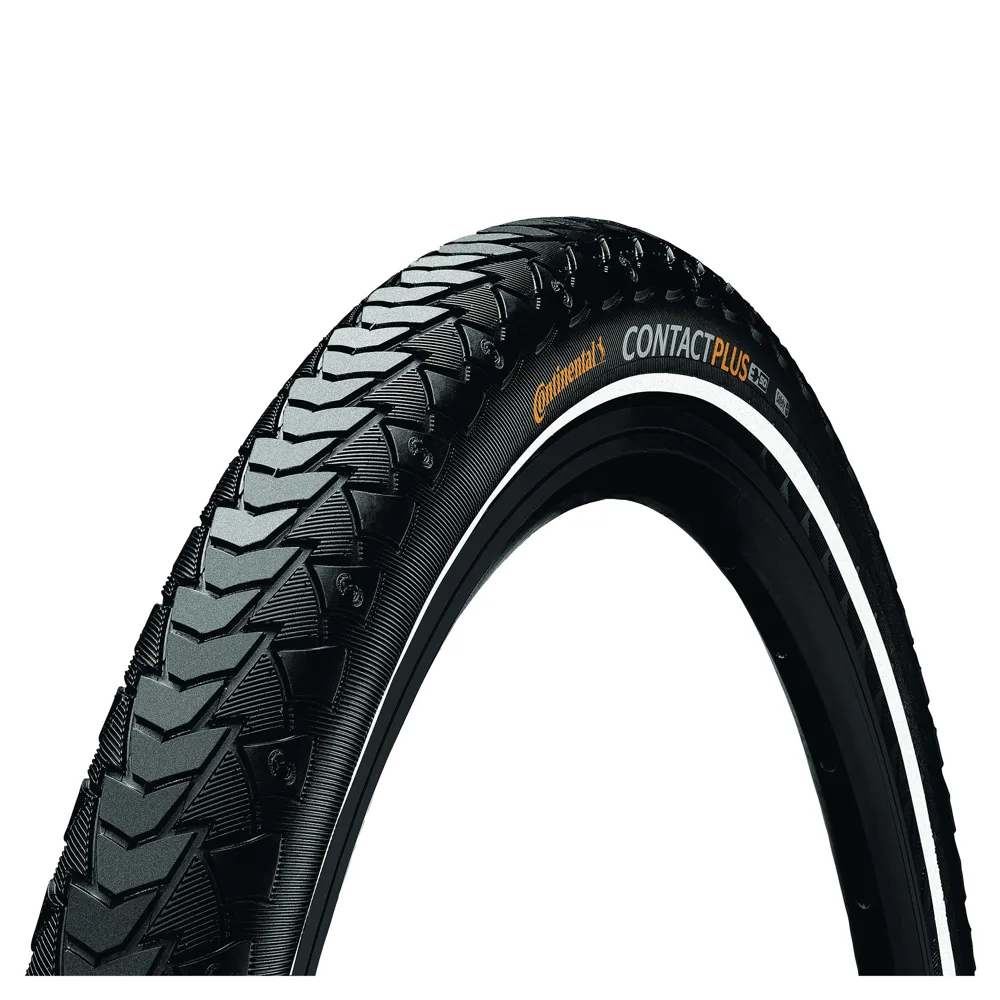 uPRISE Bikes Continental Contact Plus Reflective 26 inch Tyre - Black - 26 x 1.75. | Price match, 365 day return s, 18-Month Warranty, Finance Available & Free UK Delivery