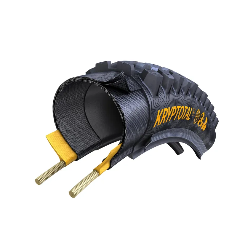 Continental Kryptotal Supersoft Compound Foldable Rear Downhill Tyre - Black-3