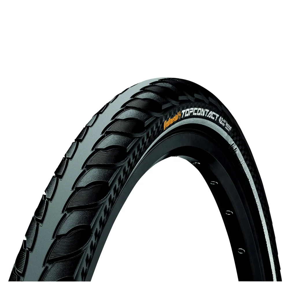 uPRISE Bikes Continental Top Contact II Reflective 700c Hybrid Folding Tyre - Black | Price match, 365 day return s, 18-Month Warranty, Finance Available & Free UK Delivery