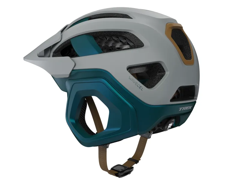 Trek Blaze WaveCel MTB Helmet - Gravel/Dark Aquatic-1