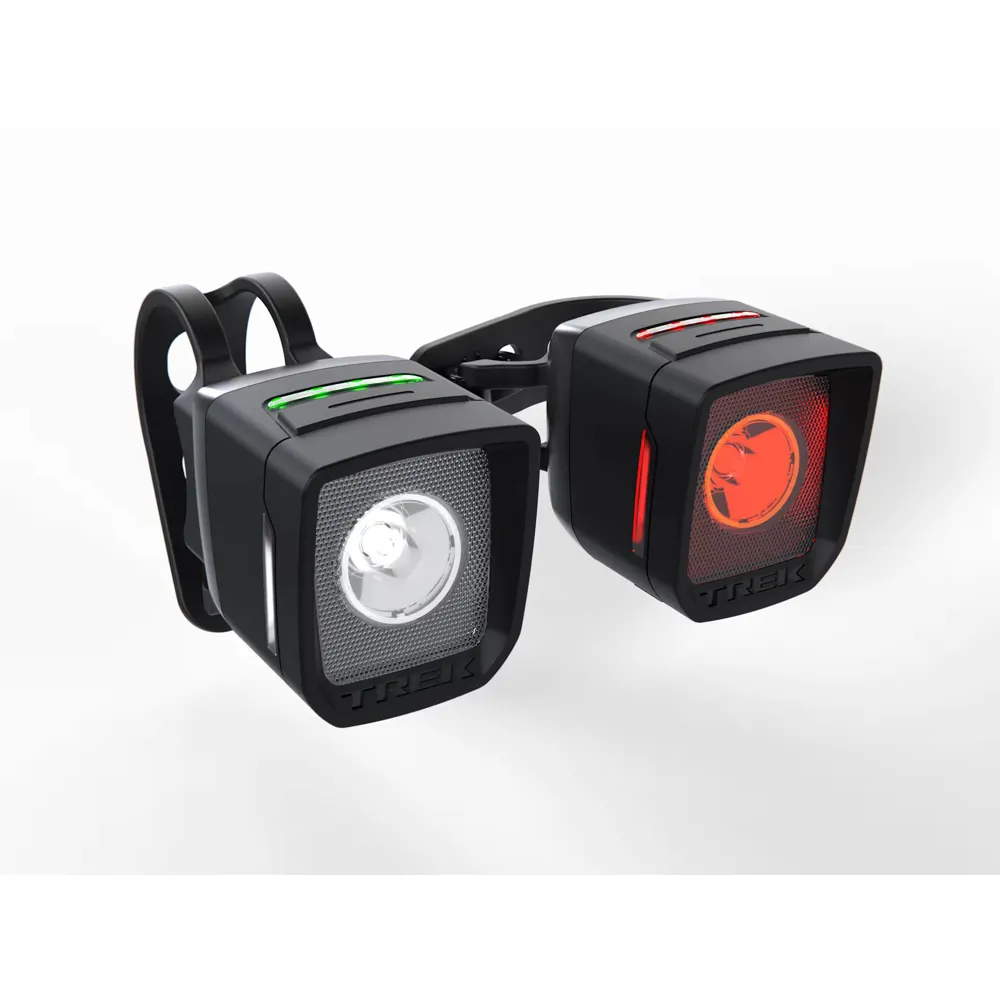 uPRISE Bikes Trek Ion 100 R/Flare R City USB Light Set - Black | Price match, 365 day return s, 18-Month Warranty, Finance Available & Free UK Delivery
