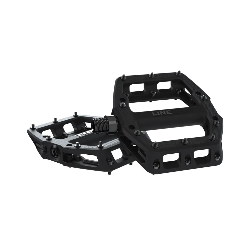uPRISE Bikes Trek Line Elite Flat MTB Pedals - Black | Price match, 365 day return s, 18-Month Warranty, Finance Available & Free UK Delivery