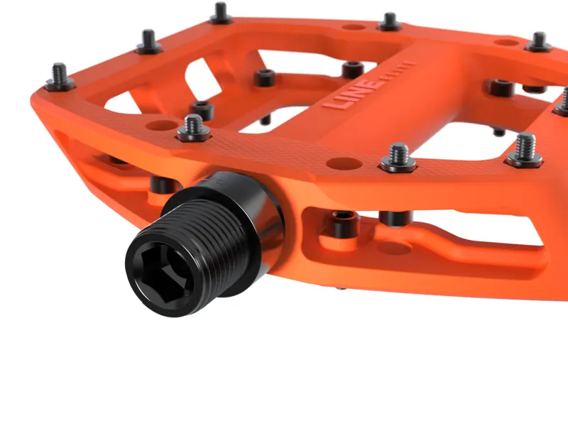 Trek Line Elite Flat MTB Pedals - Orange-2