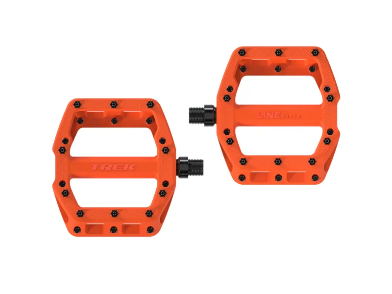 Trek Line Elite Flat MTB Pedals - Orange-3