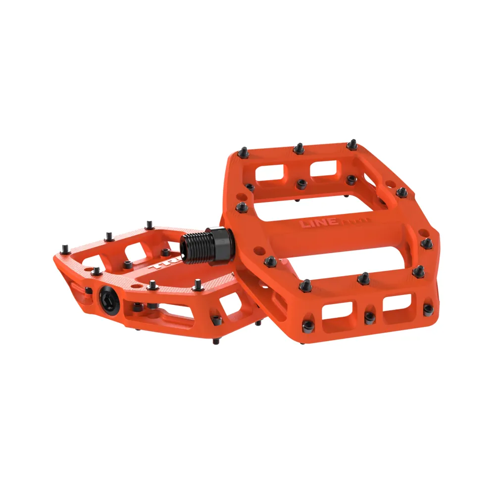 uPRISE Bikes Trek Line Elite Flat MTB Pedals - Orange | Price match, 365 day return s, 18-Month Warranty, Finance Available & Free UK Delivery