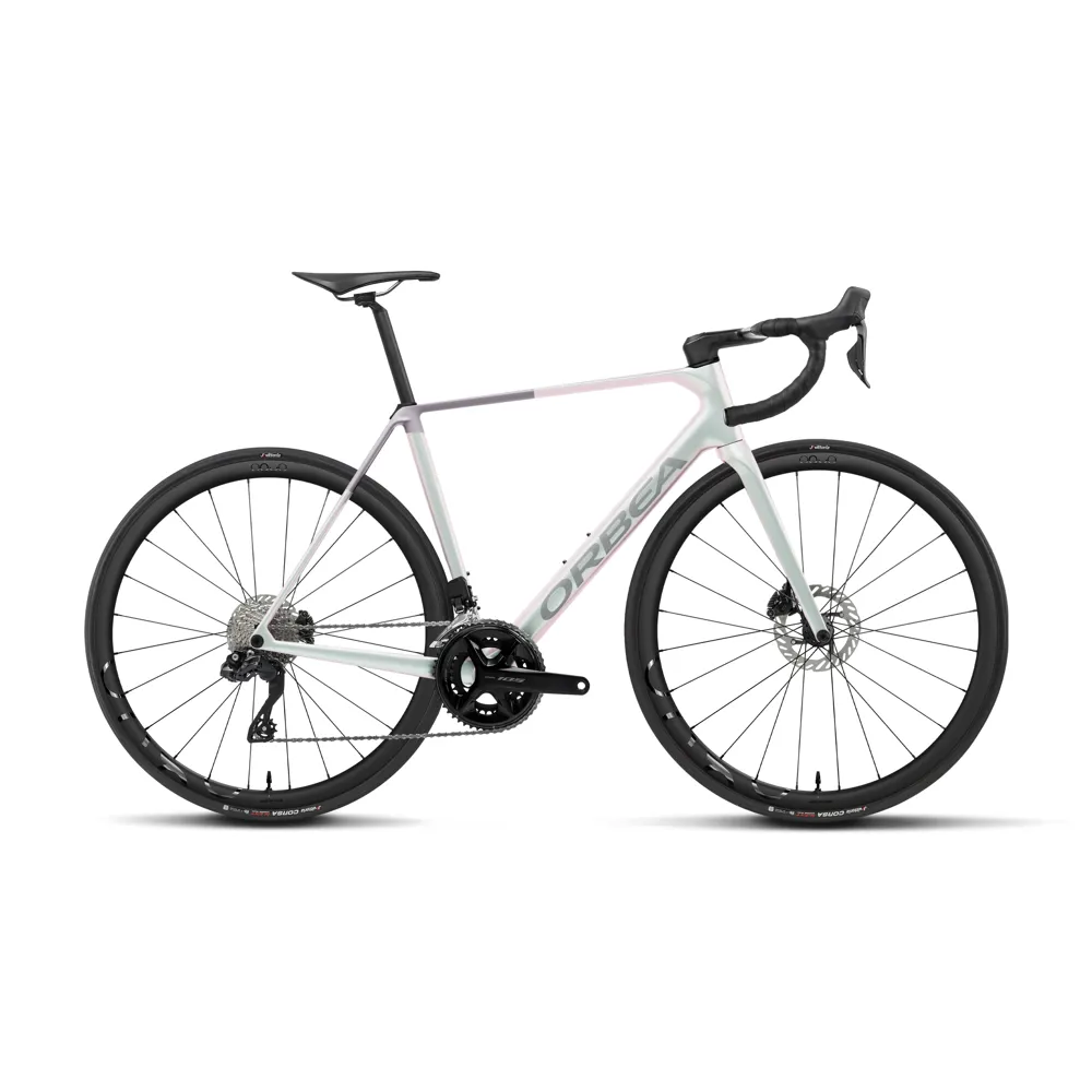 uPRISE Bikes Orbea Orca M35i 2027 Carbon Road Bike - Iris White/Lilac | Price match, 365 day returns, 18-Month Warranty, Finance Available & Free UK Delivery