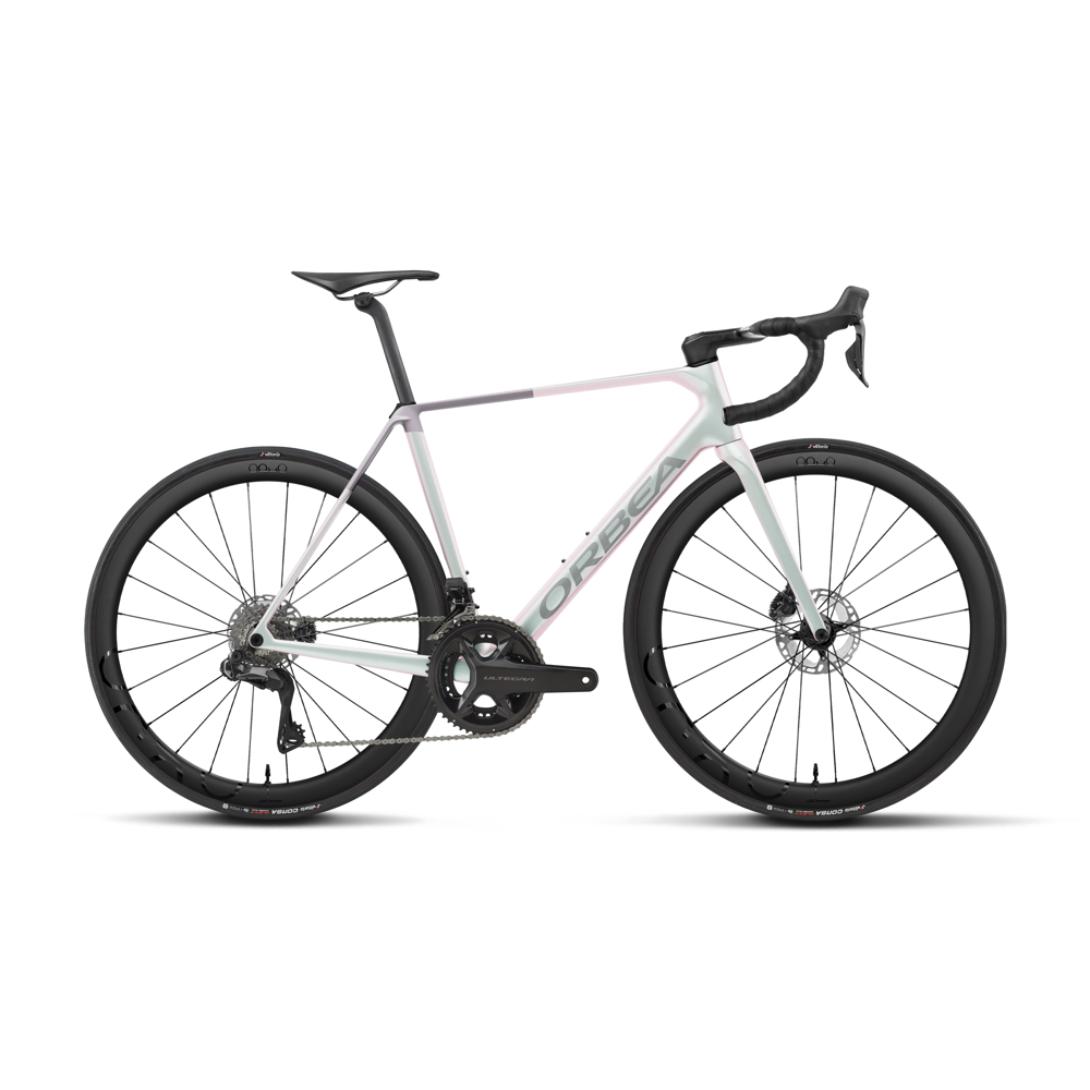uPRISE Bikes Orbea Orca M20i Team 2027 Carbon Road Bike - Iris White/Lilac | Price match, 365 day returns, 18-Month Warranty, Finance Available & Free UK Delivery