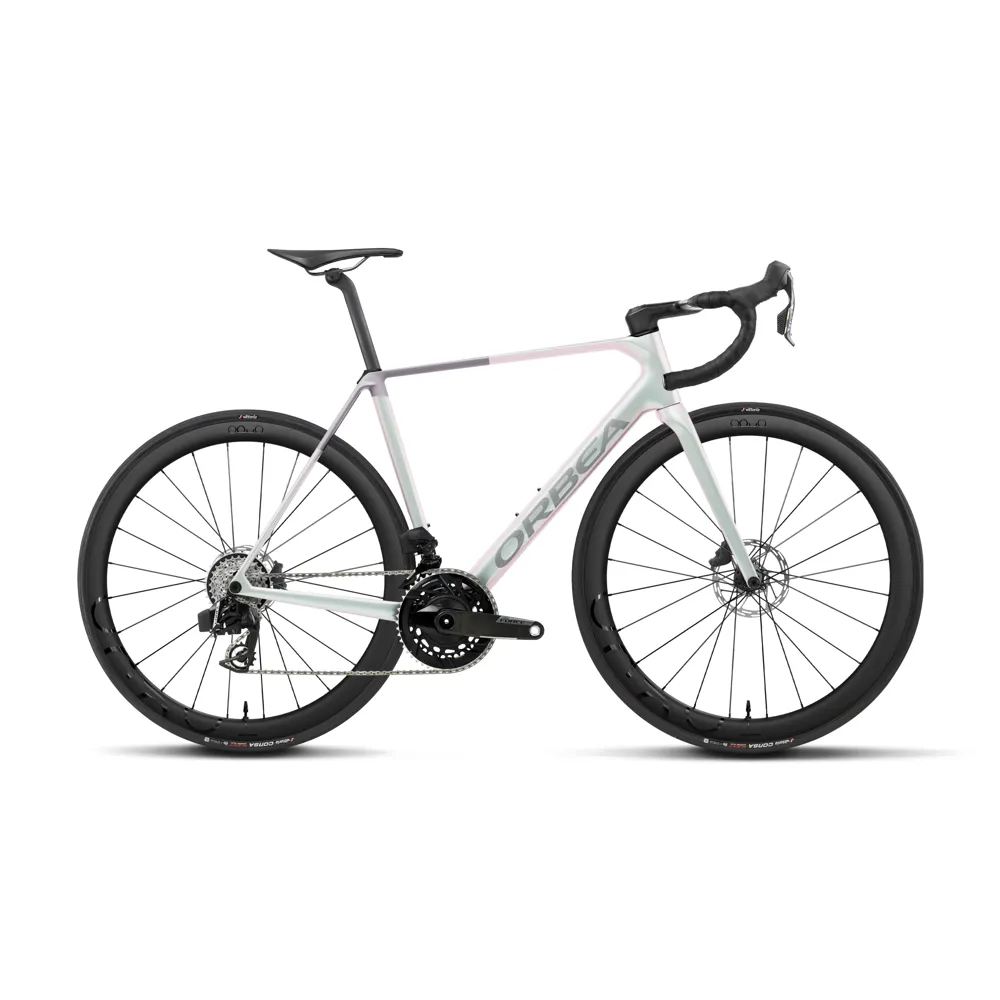 uPRISE Bikes Orbea Orca M21e Team 2027 Carbon Road Bike - Iris White/Lilac | Price match, 365 day returns, 18-Month Warranty, Finance Available & Free UK Delivery