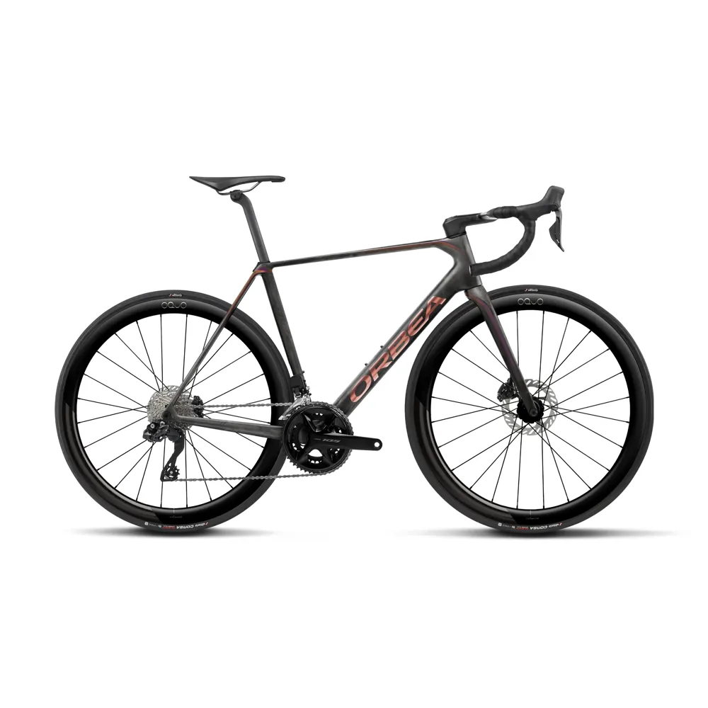 uPRISE Bikes Orbea Orca M30i LTD PWR 2027 Carbon Road Bike - Diamond Carbon/Sunset | Price match, 365 day returns, 18-Month Warranty, Finance Available & Free UK Delivery