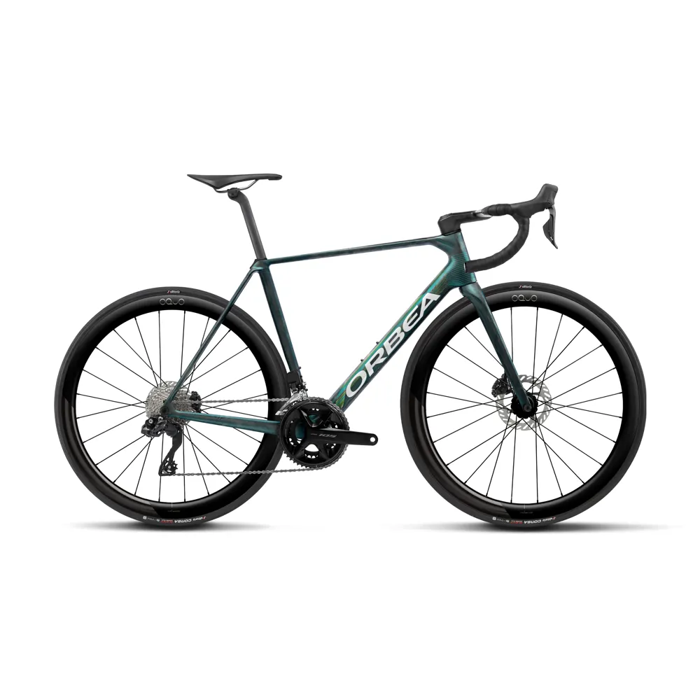 uPRISE Bikes Orbea Orca M30i LTD PWR 2027 Carbon Road Bike - Escape Green/Carbon | Price match, 365 day returns, 18-Month Warranty, Finance Available & Free UK Delivery