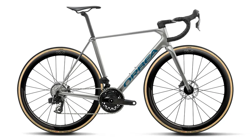 Orbea Orca M21e LTD PWR 2027 Carbon Road Bike - Spark Silver/Grey