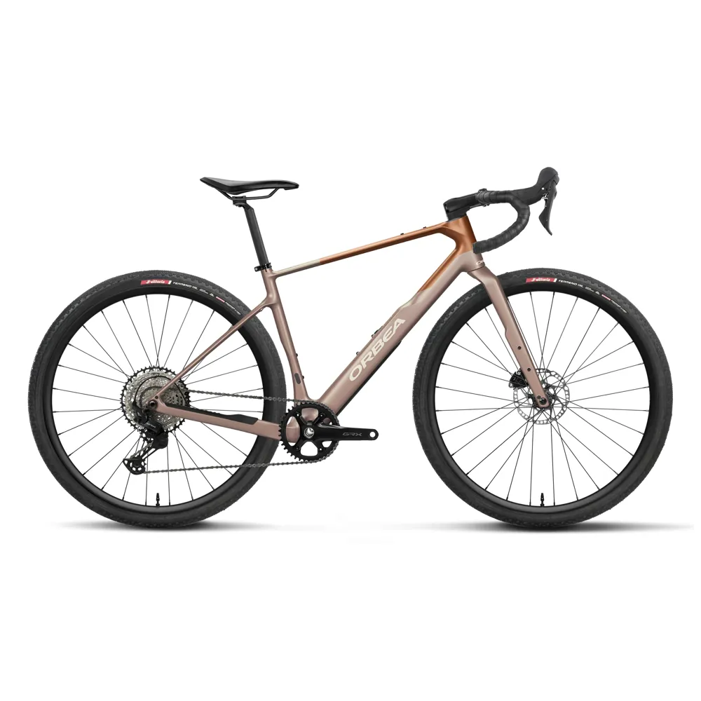 uPRISE Bikes Orbea Terra M30 Team 1X 2027 Carbon Gravel Road Bike - Nickel/Cinamon | Price match, 365 day returns, 18-Month Warranty, Finance Available & Free UK Delivery