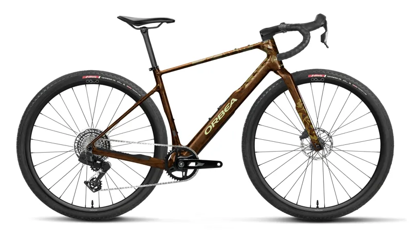 Orbea Terra M31e Team 1X 2027 Carbon Gravel Road Bike - Caramel Carbon