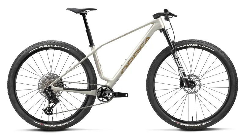 Orbea Alma M-Team AXS 29er 2027 Carbon Hardtail MTB - Golden White