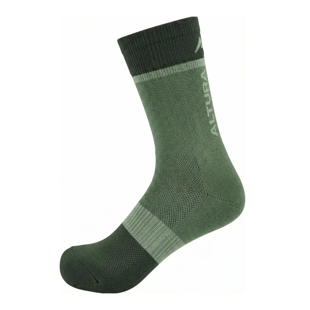 uPRISE Bikes Altura Airstream Cycling Socks - Olive | Price match, 365 day returns, 18-Month Warranty, Finance Available & Free UK Delivery