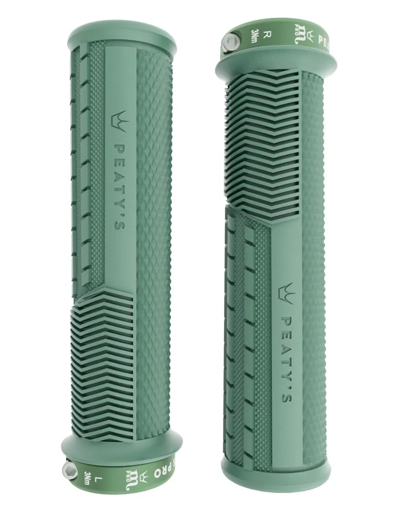 Peaty's Monarch Pro Grips - Knurl - Thick - Mint Green