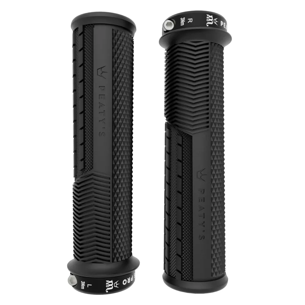 uPRISE Bikes Peatys Peaty's Monarch Pro Grips - Knurl - Thick - Black | Price match, 365 day returns, 18-Month Warranty, Finance Available & Free UK Delivery