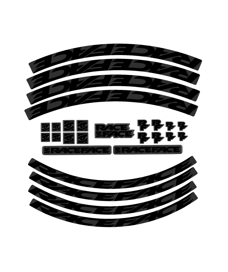 Race Face Wheel Decal Kit - Black