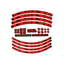 Race Face Wheel Decal Kit - Red