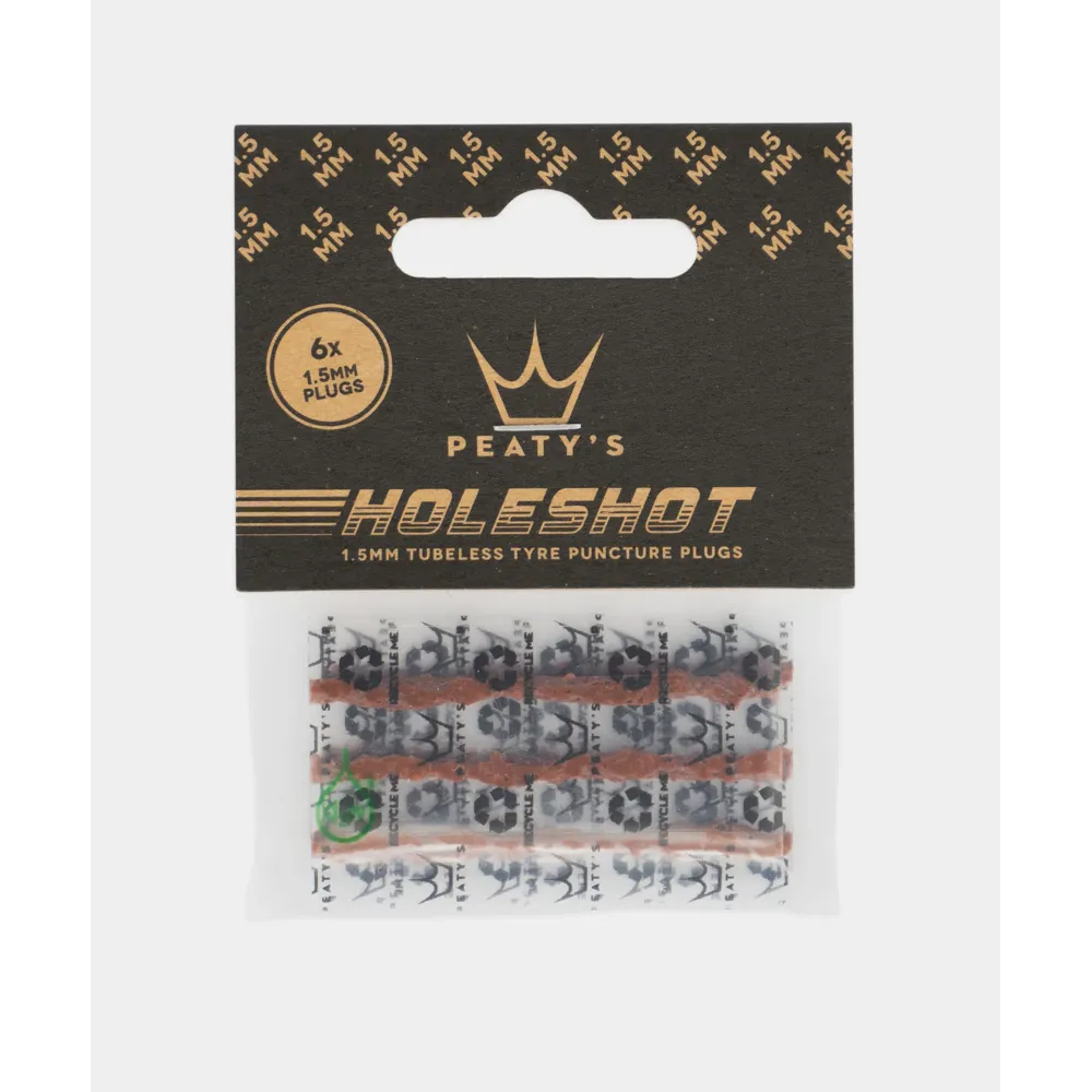 uPRISE Bikes Peaty's Holeshot Tubeless Puncture Plugger Refill Pack x 6 | Price match, 365 day returns, 18-Month Warranty, Finance Available & Free UK Delivery