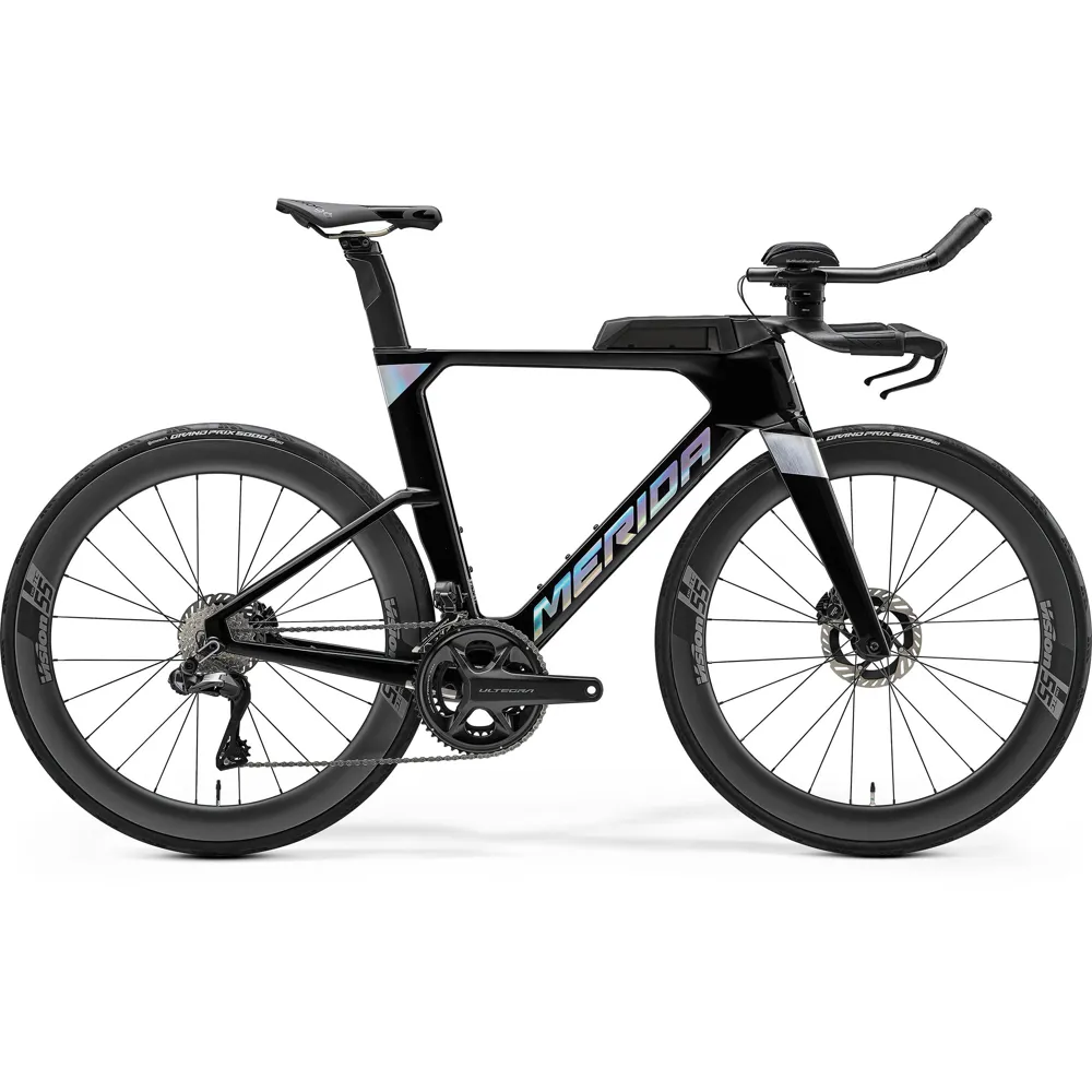 uPRISE Bikes Merida Time Warp Limited 2025 Carbon Triathlon Bike - Black | Price match, 365 day return s, 18-Month Warranty, Finance Available & Free UK Delivery
