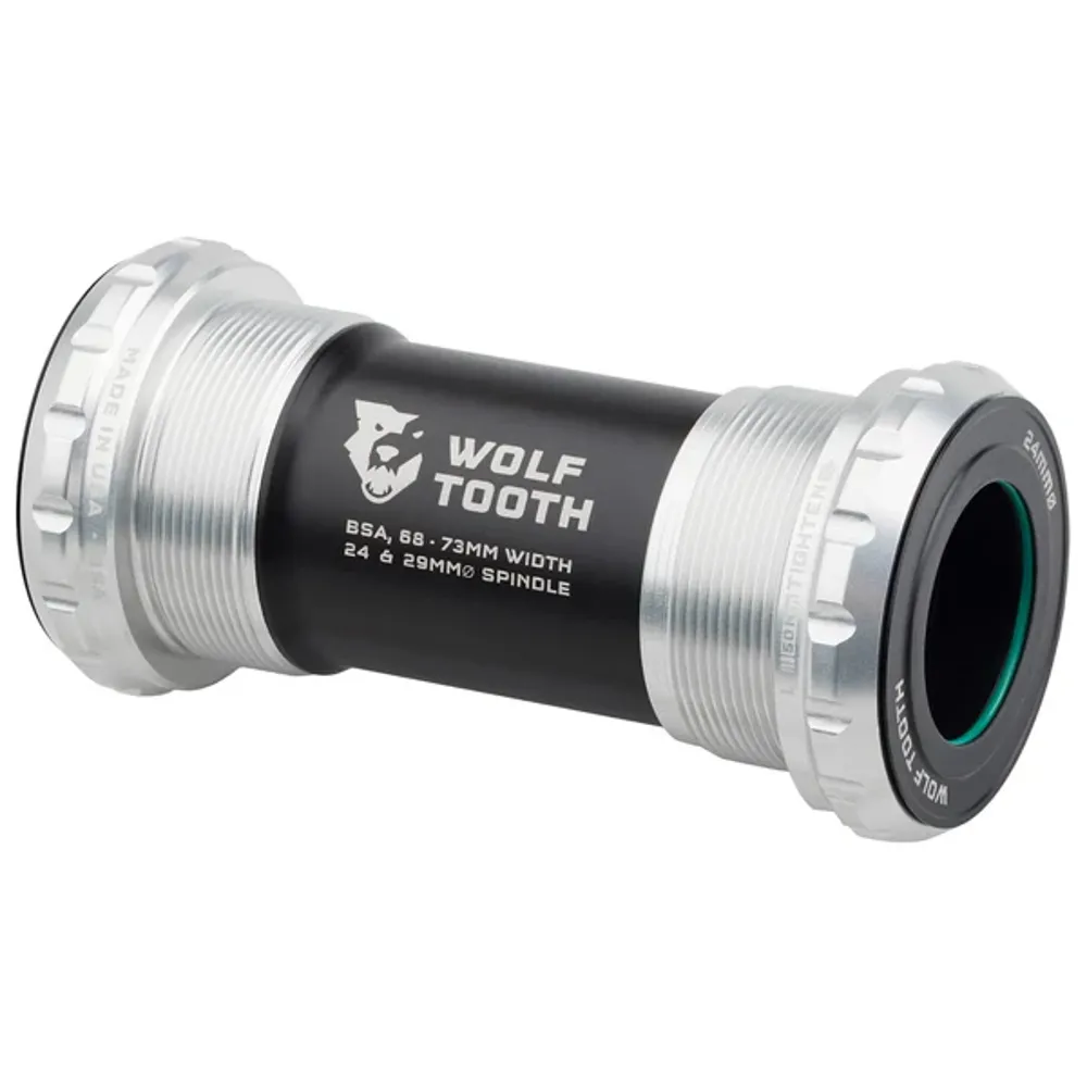 uPRISE Bikes Wolf Tooth BSA Bottom Bracket - Silver | Price match, 365 day return s, 18-Month Warranty, Finance Available & Free UK Delivery