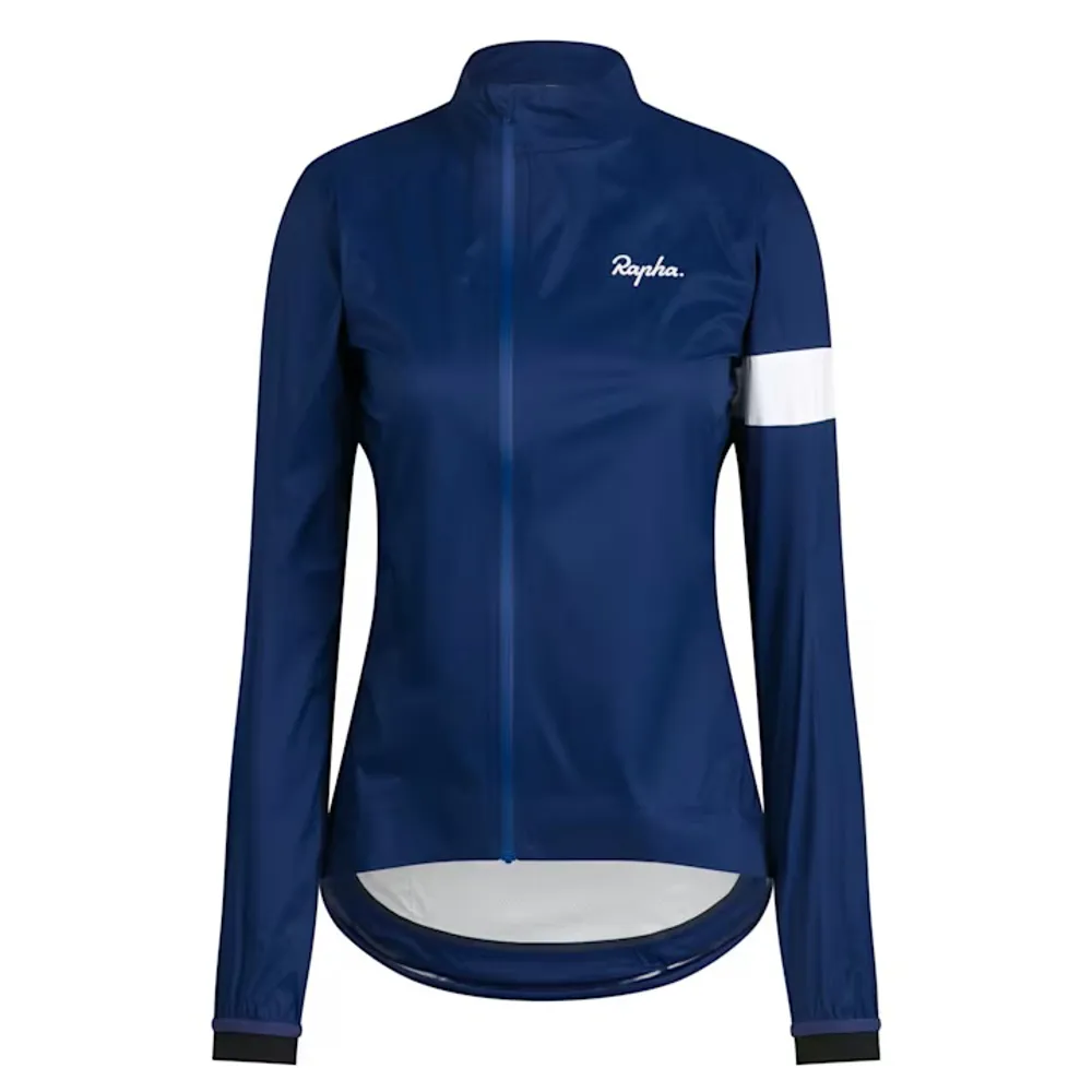 uPRISE Bikes Rapha Core II Women's Cycling Rain Jacket - Navy/White | Price match, 365 day return s, 18-Month Warranty, Finance Available & Free UK Delivery