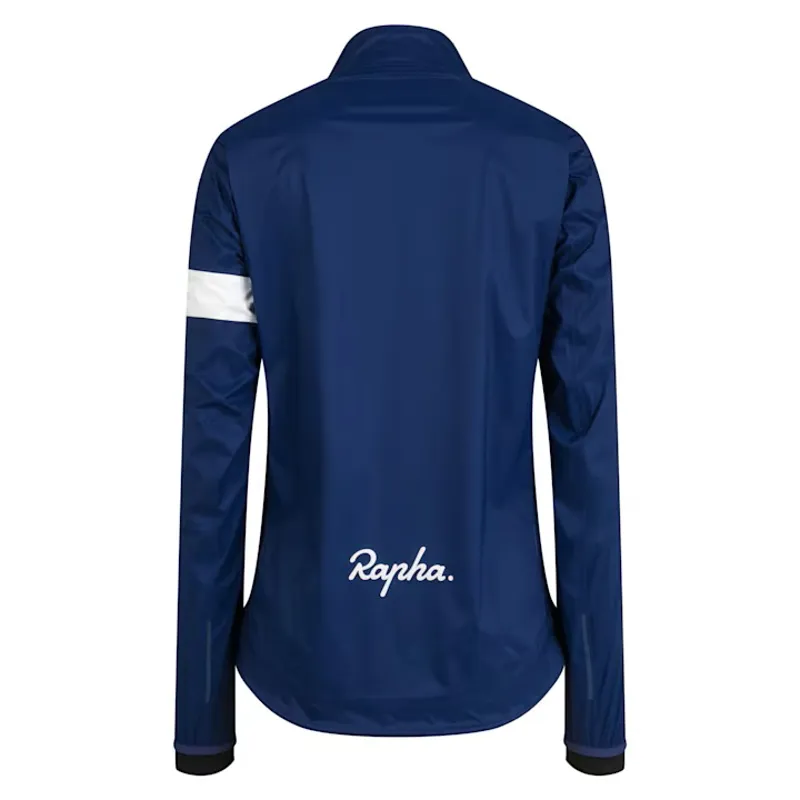 Rapha Core II Women's Cycling Rain Jacket - Navy/White-1