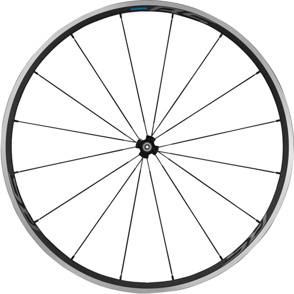 uPRISE Bikes Shimano WH-RS300 100 mm QR Clincher 700c Front Road Wheel - Black | Price match, 365 day return s, 18-Month Warranty, Finance Available & Free UK Delivery