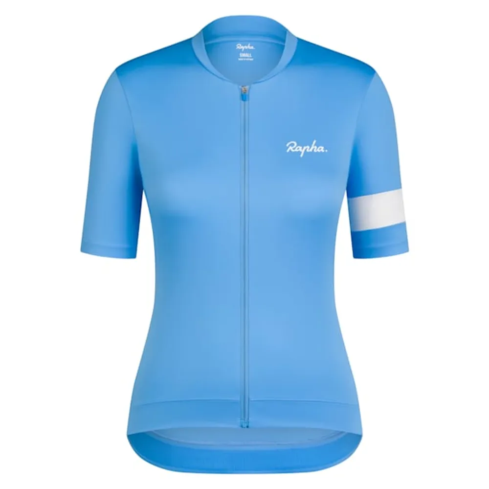 uPRISE Bikes Rapha Core Women's Short Sleeve Jersey - All Aboard/White Alyssum | Price match, 365 day return s, 18-Month Warranty, Finance Available & Free UK Delivery